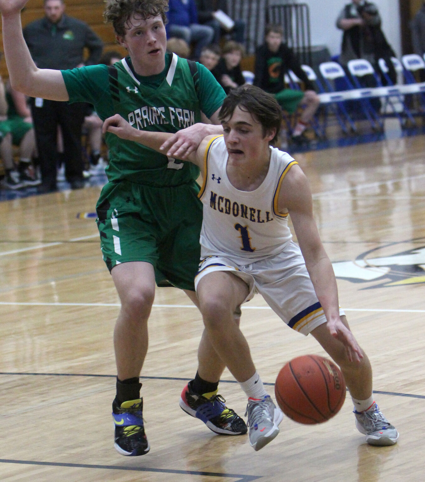 Prairie Farm at McDonell boys basketball 3-1-22